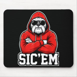 Sic'em Bulldogs Grafisch Mannen Vrouwen Kind Jonge Muismat