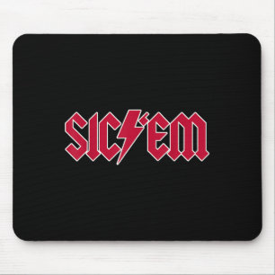 Sicem Go Dawgs Middelbare School Voetbal Spirit T- Muismat