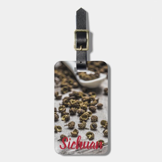 Sichuan Pepper Chinese cuisine Bagagelabel (Voorkant verticaal)