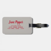 Sichuan Pepper Chinese cuisine Bagagelabel (Achterkant horizontaal)