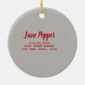 Sichuan Pepper Chinese cuisine Keramisch Ornament (Achterkant)