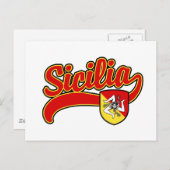 Sicilia Briefkaart (Voorkant / Achterkant)