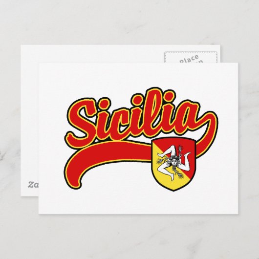 Sicilia Briefkaart (Voorkant / Achterkant)