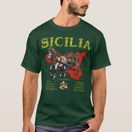 Sicilia Carretto Siciliano 9 T-shirt (Voorkant)
