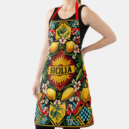 Sicilia citroenen keuken schort (Insitu)