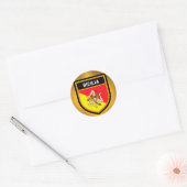 Sicilia Flag Ronde Sticker (Envelop)