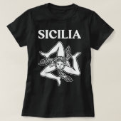 Sicilia Flag Sicilië Palermo Italië T-shirt (Design voorkant)