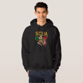 Sicilia Flag Sicily Palermo Italy 32 Hoodie (Voorkant volledig)