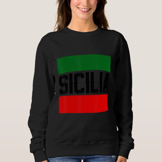 Sicilia Flag Sicily Palermo Italy 37 Trui (Voorkant)