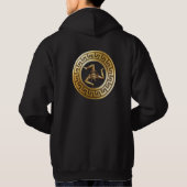 SICILIA (Golden Trinacria Symbol) Hoodie (Achterkant)