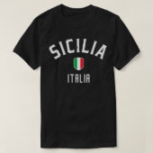 Sicilia Italië Italiaanse vlag Sicilië Italië T-shirt (Design voorkant)