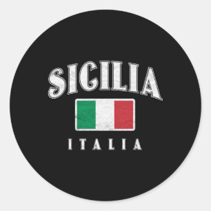 Sicilia Italië Italië Italië Sicilië Ronde Sticker
