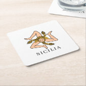 Sicilia Kartonnen Onderzetters (Schuin)