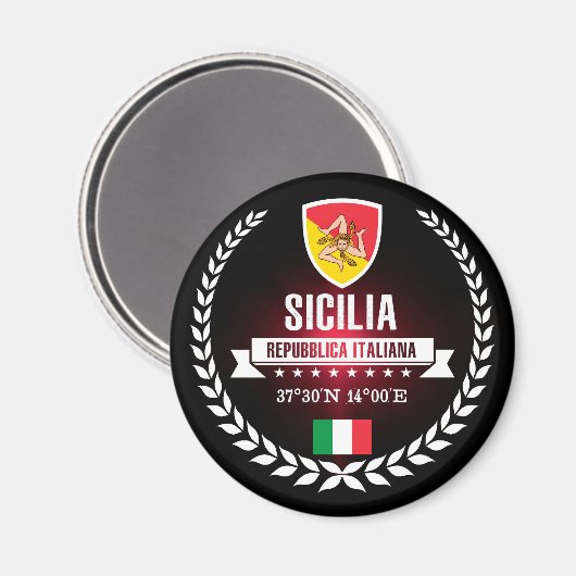 Sicilia Magneet (Voorkant / Achterkant)