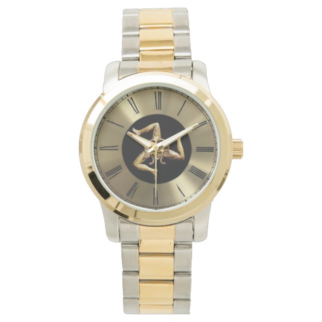 Sicilia met Trinacria horloge (Voorkant)