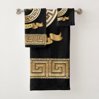 Sicilia (met Trinacria), symbool Doordhanddoekset Bad Handdoek