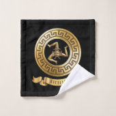 Sicilia (met Trinacria), symbool Doordhanddoekset Bad Handdoek (Wasdoekje)