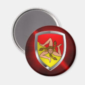 Sicilia Mettalic Emblem Magneet (Voorkant / Achterkant)