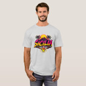 Sicilia Mt.Etna Design T-shirt (Voorkant volledig)