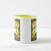 Sicilia Mt.Etna Trinacria Design Mug Mok (Midden)