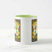 Sicilia Mt.Etna Trinacria Design Mug Mok (Midden)