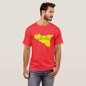Sicilia Outline T-shirt (Voorkant volledig)