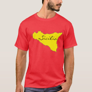 Sicilia Outline T-shirt