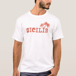 Sicilia Palm Island Sunset T-shirt