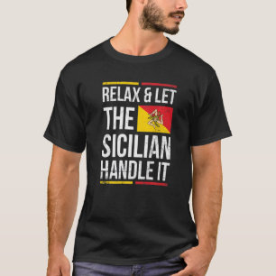 Sicilia Pride voor een rode Siciliaan T-shirt