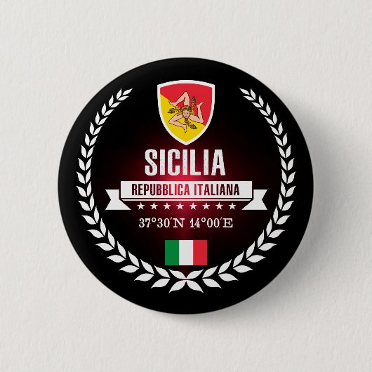 Sicilia Ronde Button 5,7 Cm (Voorkant)