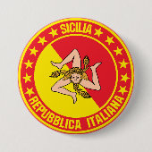 Sicilia Ronde Button 7,6 Cm (Voorkant)