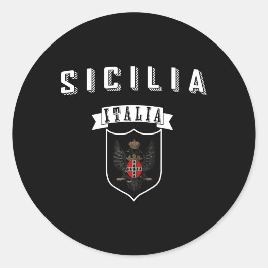 Sicilia Sicilia Italië Ronde Sticker (Voorkant)