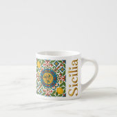Sicilia Siciliaans patroon Espresso Kop (Rechts)