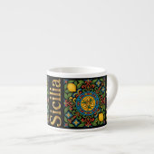 Sicilia Siciliaans patroon Espresso Kop (Voorkant rechts)