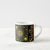 Sicilia Siciliaans patroon Espresso Kop (Rechts)