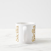 Sicilia Siciliaans patroon Espresso Kop (Achterkant)