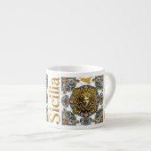 Sicilia Siciliaans patroon Espresso Kop (Voorkant rechts)