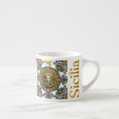 Sicilia Siciliaans patroon Espresso Kop (Rechts)