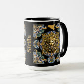 Sicilia Siciliaans patroon Mok (Voorkant rechts)