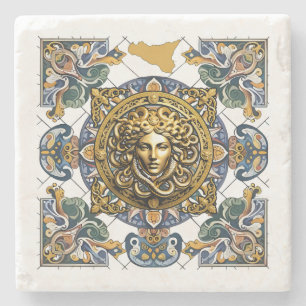 Sicilia Siciliaans patroon Stenen Onderzetter