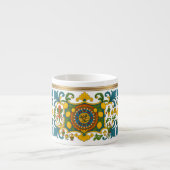 Sicilia Sicilian Pattern Espresso Cup Espresso Kop (Voorkant)