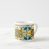 Sicilia Sicilian Pattern Espresso Cup Espresso Kop (Voorkant rechts)