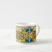 Sicilia Sicilian Pattern Espresso Cup Kop (Voorkant rechts)