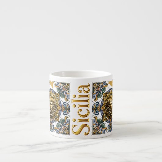 Sicilia Sicilian Pattern Espresso Kop (Voorkant)