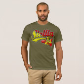 Sicilia Sicilian Trinacria T-shirt (Voorkant volledig)