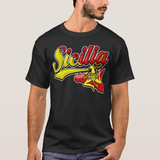 Sicilia Sicilian Trinacria T-shirt (Voorkant)
