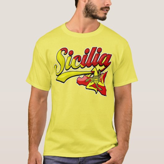 Sicilia Sicilian Trinacria T-shirt (Voorkant)