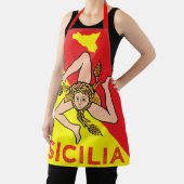 Sicilia Sicilië All-Over Print Schort (Insitu)