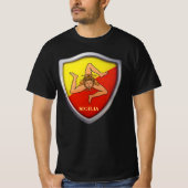 Sicilia/Sicilië Emblem T-Shirt (Voorkant)