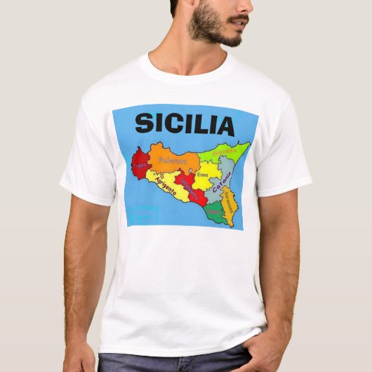 Sicilia, Sicilië T-shirt (Voorkant)